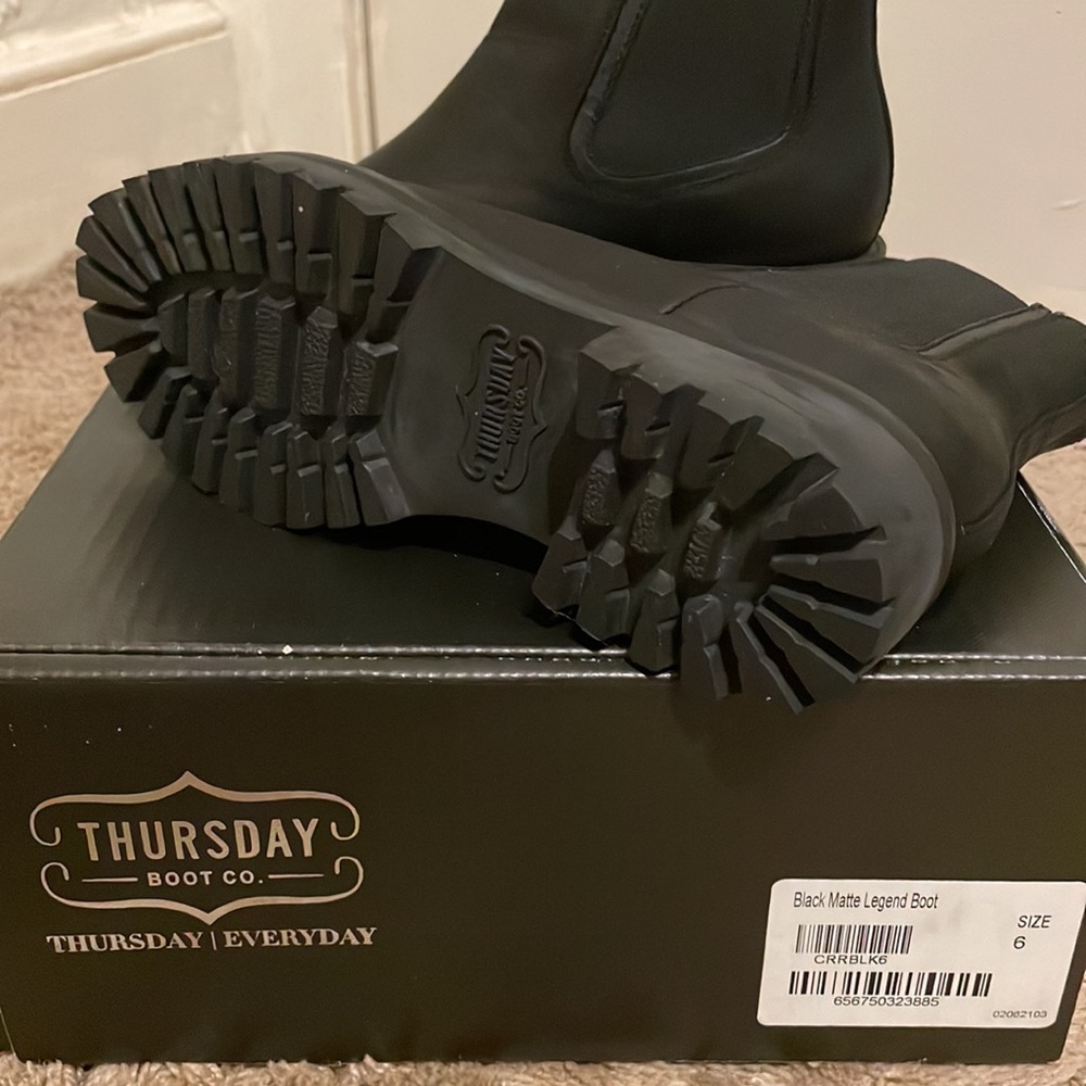 COPY - Thursday Boot Company Black Matte Legend Boot Size 6